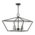 thumbnail image 1 of 49435-04 Livex Lighting Devone - 5 Light Chandelier In Transitional Style-16.75 Inches Tall and 22 Inches Wide-Black/Brushed Nickel Finish, 1 of 10