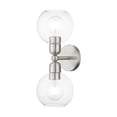 thumbnail image 1 of Livex Lighting - Downtown - 2 Light Sphere Bath Vanity In Industrial Style-16, 1 of 13
