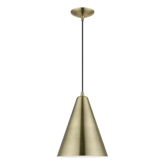 Livex Lighting - Dulce - 1 Light Pendant In Modern Style-19 Inches Tall and 10