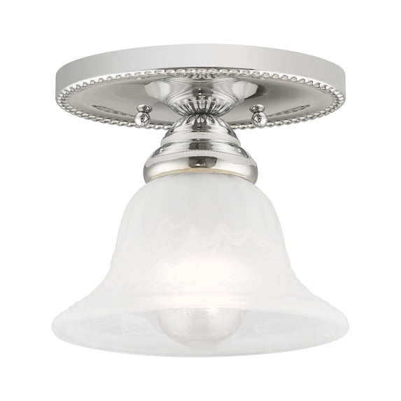 Livex Lighting Edgemont Ceiling Mount in Chrome