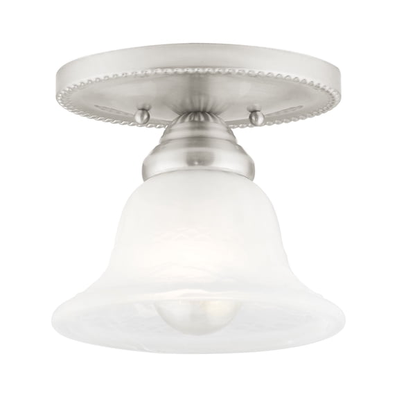Livex Lighting Edgemont Ceiling Mount in Brushed Nickel