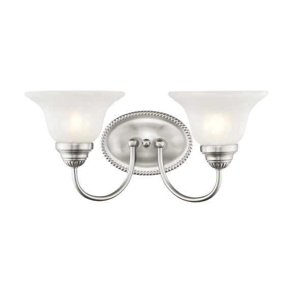 Livex Lighting Edgemont 2 Bath Light in Brushed Nickel