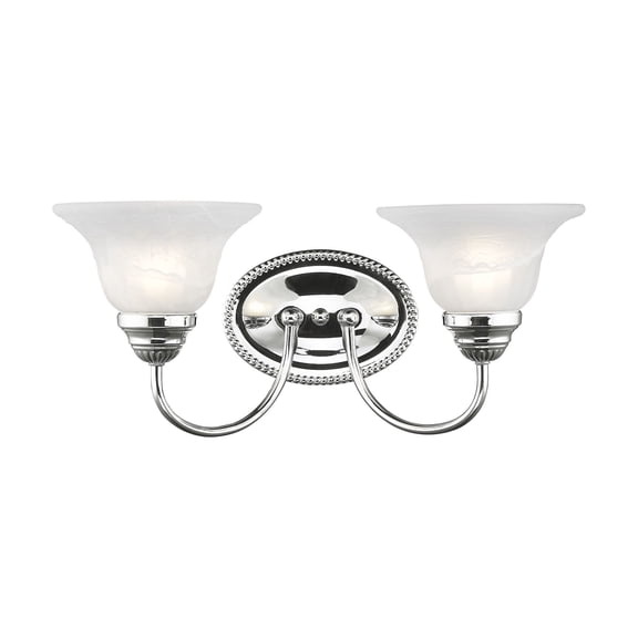 Livex Lighting Edgemont 2 Bath Light in Chrome