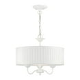 thumbnail image 1 of 41773-03 Livex Lighting Edinburgh - 3 Light Pendant In Transitional Style-14 Inches Tall and 16 Inches Wide-White Finish    -Traditional Installation, 1 of 10