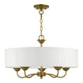 thumbnail image 1 of 41775-48 Livex Lighting Edinburgh - 5 Light Pendant In Transitional Style-14 Inches Tall and 23 Inches Wide-Antique Gold Leaf Finish    -Traditional, 1 of 10