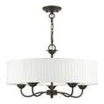 thumbnail image 1 of 41775-92 Livex Lighting Edinburgh - 5 Light Pendant In Transitional Style-14 Inches Tall and 23 Inches Wide-English Bronze Finish    -Traditional, 1 of 10
