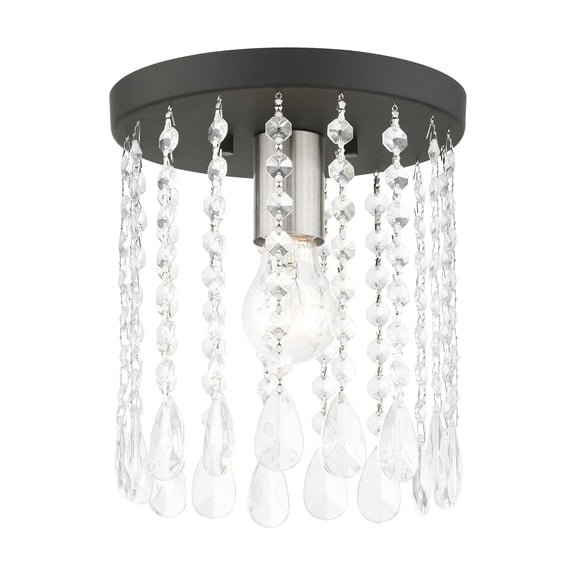 Livex Lighting - Elizabeth - 1 Light Petite Flush Mount in Glam Style - 8 Inches