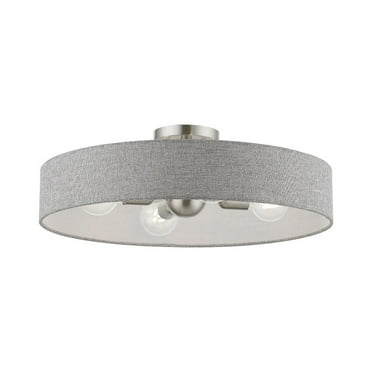 Livex Lighting - Elmhurst - 4 Light Large Semi-Flush Mount In Timeless Style-7