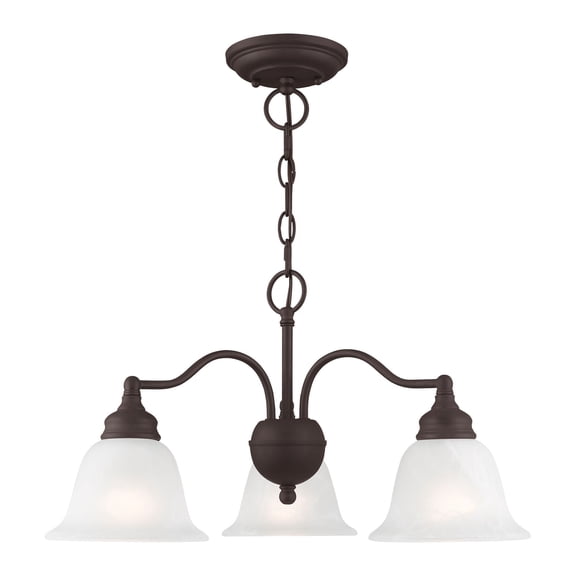 Livex Lighting Essex Convertible Chandelier Ceiling Mount in Bronze