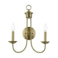 thumbnail image 1 of Livex Lighting - Estate - 2 Light Double Wall Sconce In Updated Colonial, 1 of 10