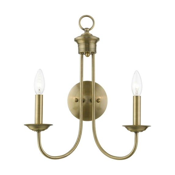 Livex Lighting - Estate - 2 Light Double Wall Sconce In Updated Colonial