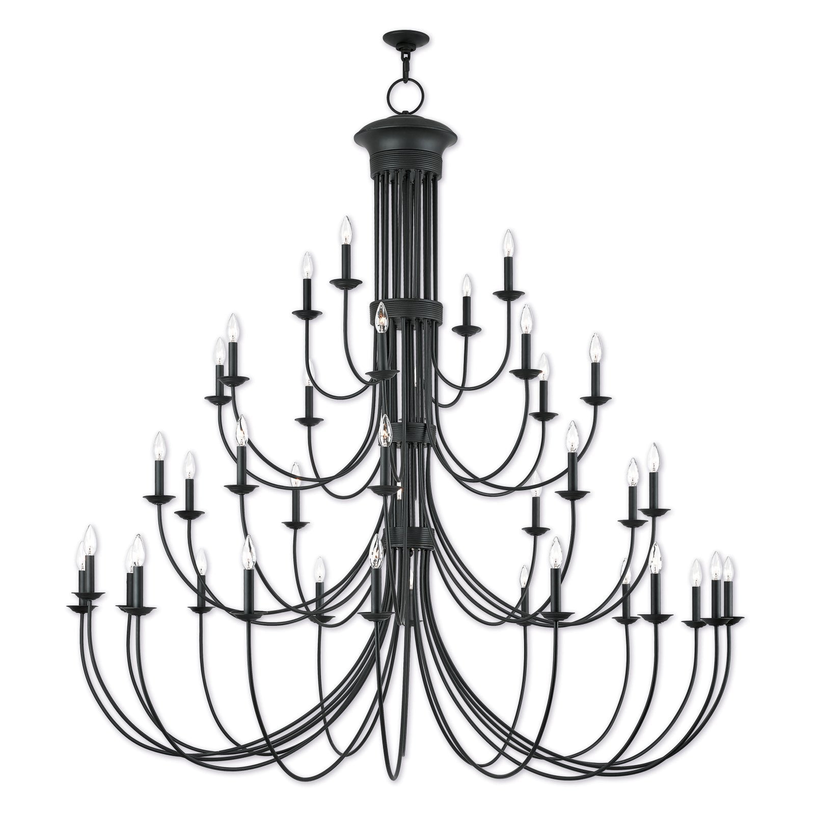 Bronze 70" Grand Foyer Chandelier with 38 Lights