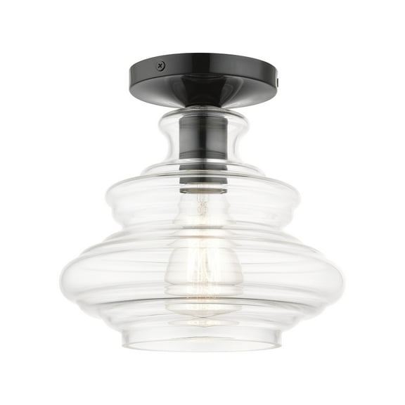 Livex Lighting - Everett - 1 Light Semi-Flush Mount-8.75 Inches Tall and 9