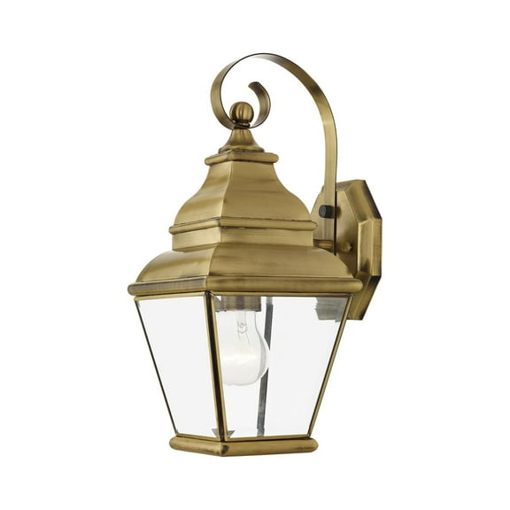 Open Box Livex Lighting - Exeter - 1 Light Outdoor Wall Lantern in Farmhouse Style - 6.5