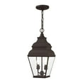 thumbnail image 1 of Livex Lighting - Exeter - 2 Light Outdoor Pendant Lantern  Bronze Finish with, 1 of 3