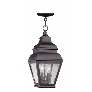 Livex Lighting - Exeter - 2 Light Outdoor Pendant Lantern in Farmhouse Style - 8