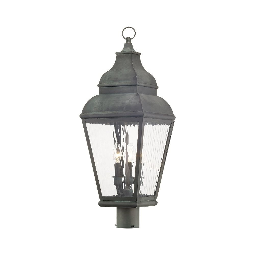 Livex Lighting Exeter 3 Light Outdoor Post Lantern