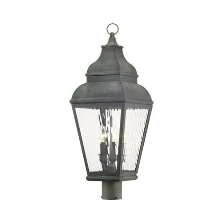 Livex Lighting Exeter 3 Light Outdoor Post Lantern