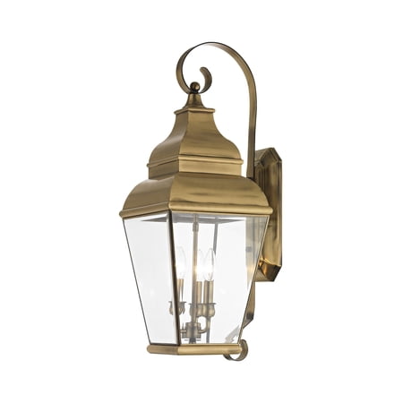 Livex Lighting Exeter 3 Light Outdoor Wall Lantern