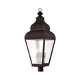 thumbnail image 1 of Livex Lighting Exeter Outdoor Post Head in Charcoal, 1 of 3