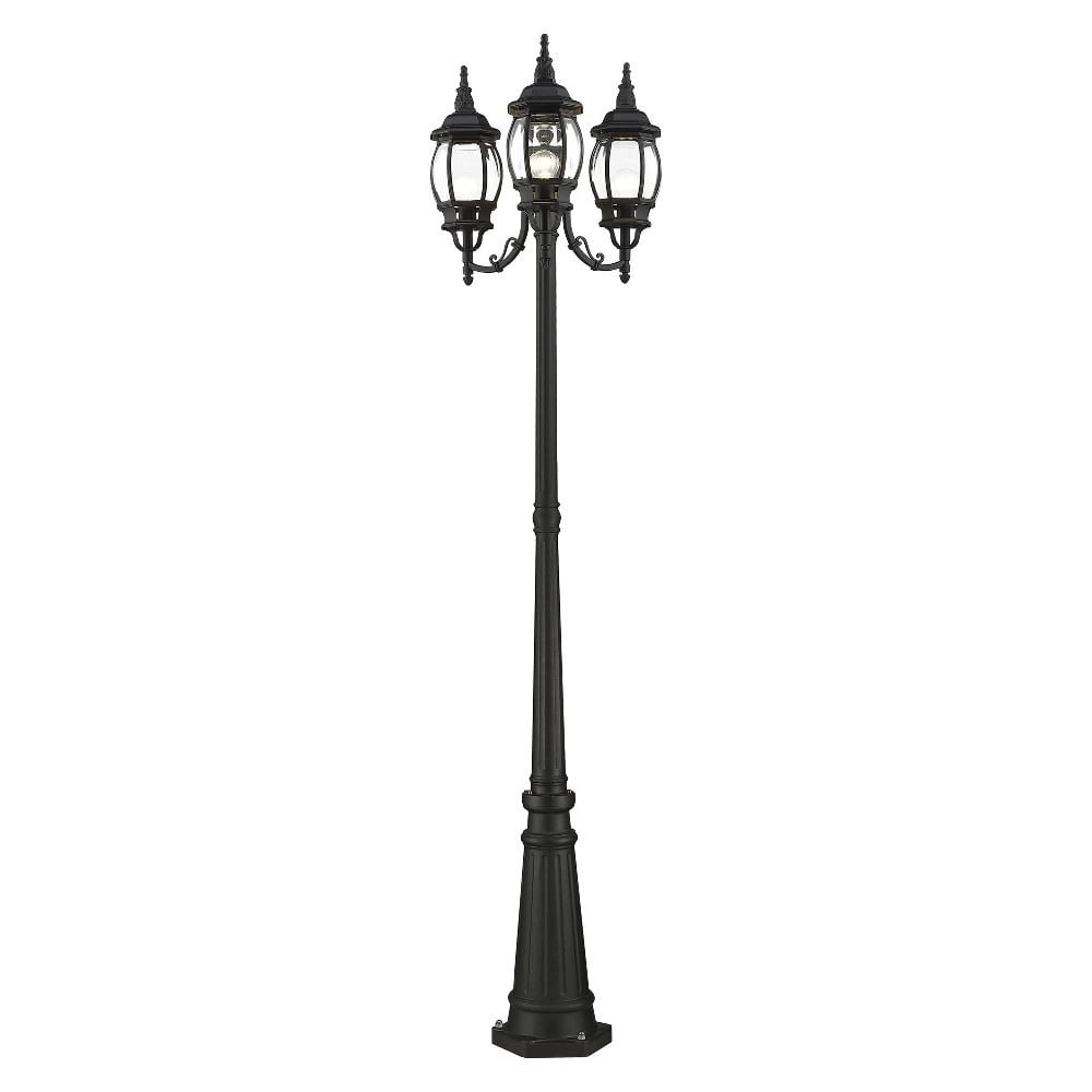 Livex Lighting - Frontec - 3 Light Outdoor Post Light in Traditional Style - 24