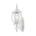 thumbnail image 1 of Livex Lighting Frontenac 3-Light Metal Outdoor Wall Lantern in Textured White, 1 of 11
