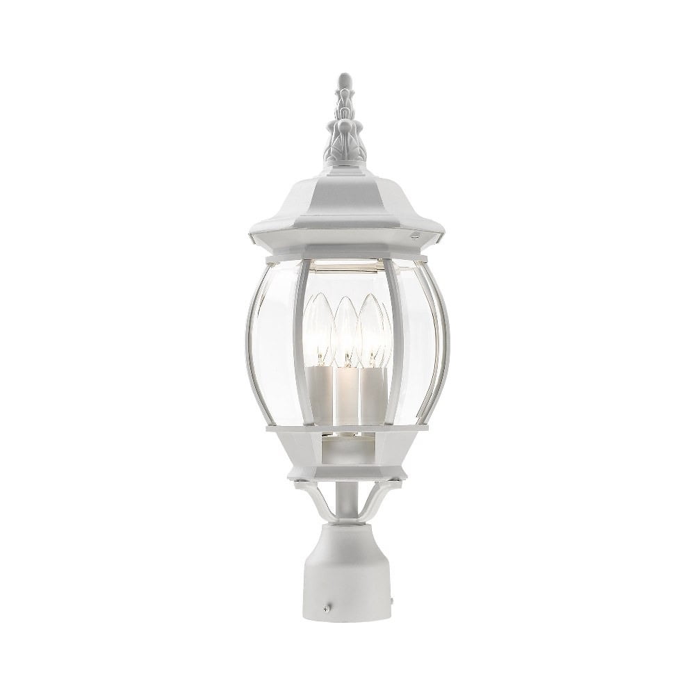 Livex Lighting - Frontenac - 3 Light Outdoor Post Top Lantern in Traditional