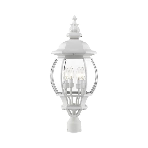 Livex Lighting - Frontenac - 4 Light Outdoor Post Top Lantern in Traditional