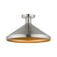 thumbnail image 1 of 40950-91 Livex Lighting Geneva - 1 Light Semi-Flush Mount In Urban Style-8.75 Inches Tall and 15.25 Inches Wide-Brushed Nickel Finish, 1 of 9