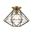 thumbnail image 1 of Livex Lighting - Geometric - 1 Light Flush Mount in Geometric Style - 13.5, 1 of 7