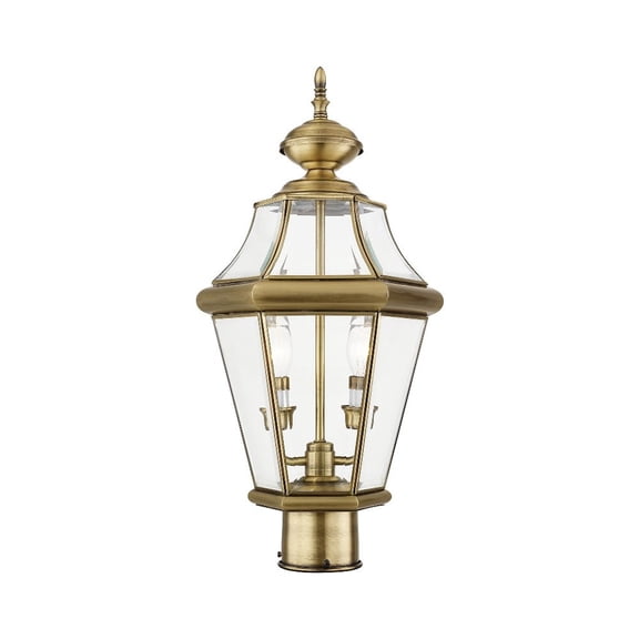 Livex Lighting Georgetown 2 Light Outdoor Post Lantern