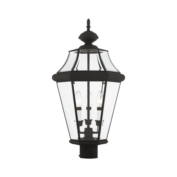 Livex Lighting Georgetown 3 Light Outdoor Post Lantern