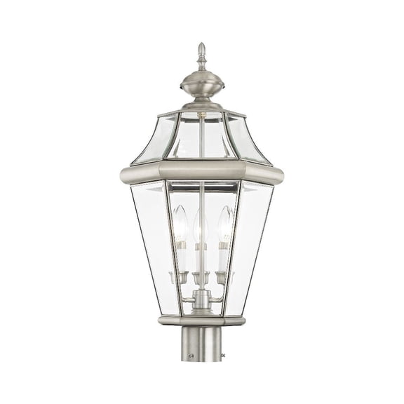 Livex Lighting Georgetown 3 Light Outdoor Post Lantern