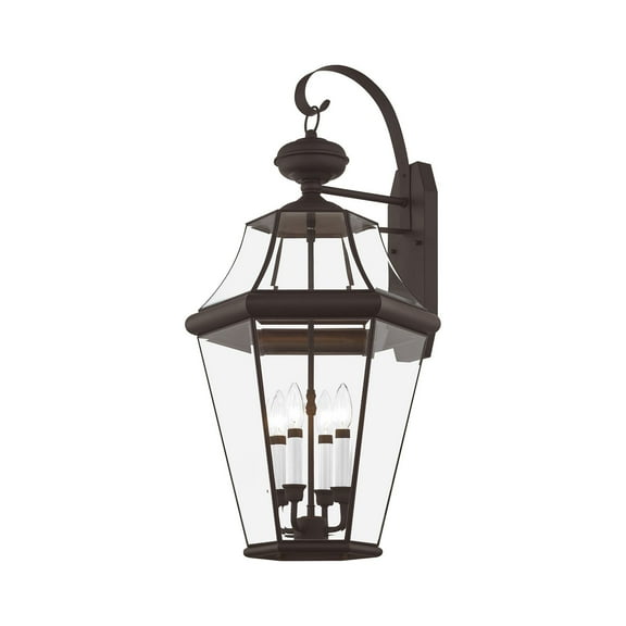 Livex Lighting Georgetown Outdoor Wall Lantern in Bronze