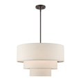 thumbnail image 1 of 57484-92 Livex Lighting Gladstone - 4 Light Pendant In Mid-Century Modern Style-22.5 Inches Tall and 23 Inches Wide-English Bronze Finish, 1 of 13