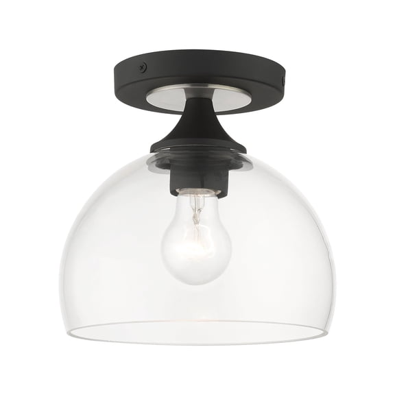 Livex Lighting - Glendon - 1 Light Semi-Flush Mount-8 Inches Tall and 8.25