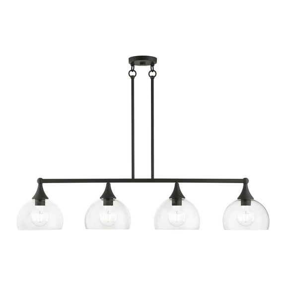 Livex Lighting - Glendon - 4 Light Large Linear Chandelier-18.75 Inches Tall and