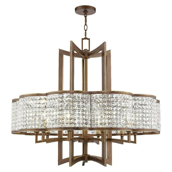 Livex Lighting Grammercy Chandelier in Hand Painted Palacial Bronze