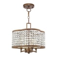 thumbnail image 1 of Livex Lighting Grammercy Convertible Mini Chandelier in Palacial Bronze, 1 of 13