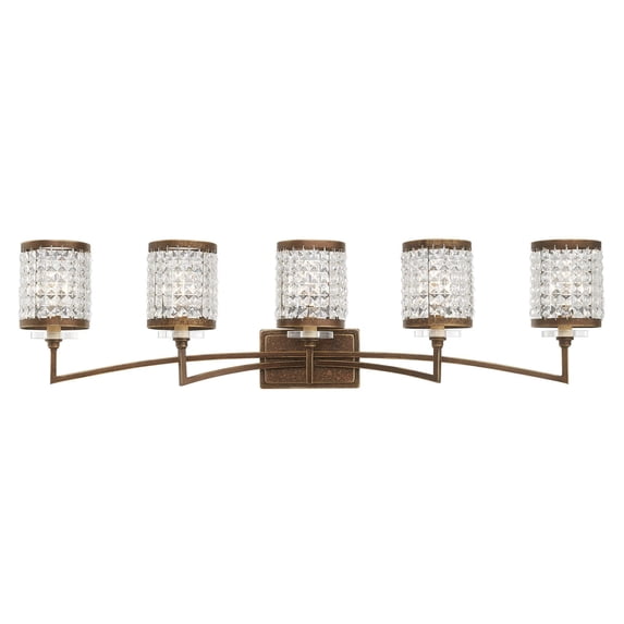 Livex Lighting Grammercy Bath Light in Hand Painted Palacial Bronze