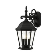 Livex Lighting - Hamilton - 3 Light Outdoor Wall Lantern in Traditional Style -
