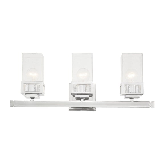 Livex Lighting Harding 3 Light Bath Vanity Light in Polished Chrome