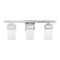 Livex Lighting Harding 3 Light Bath Vanity Light in Nickel