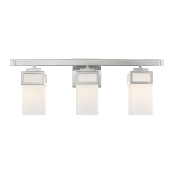 Livex Lighting Harding 3 Light Bath Vanity Light in Nickel