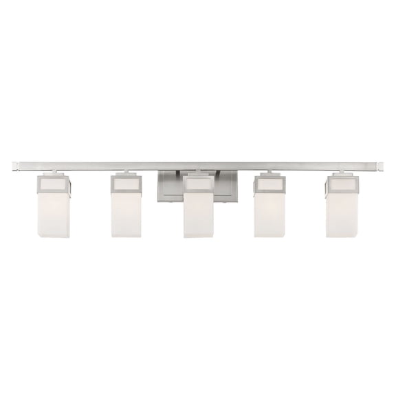 Livex Lighting Harding 5 Light Bath Vanity Light in Nickel