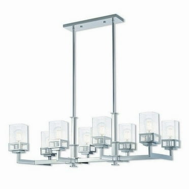 Livex Lighting - Harding - 8 Light Linear Chandelier in Modern Style - 17.75