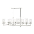 thumbnail image 1 of Livex Lighting Harding 8 Light Linear Chandelier in Polished Chrome, 1 of 9