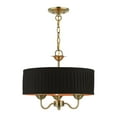 thumbnail image 1 of 41863-01 Livex Lighting Harrington - 3 Light Pendant In Transitional Style-14 Inches Tall and 16 Inches Wide-Antique Brass Finish    -Traditional, 1 of 10