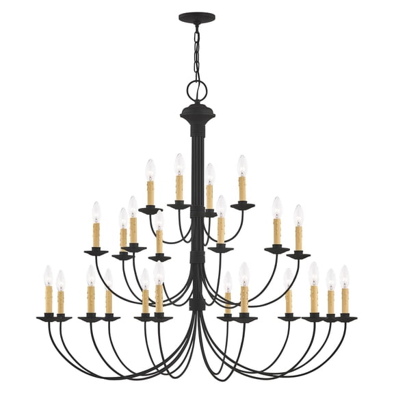 Livex Lighting Heritage Chandelier in Black