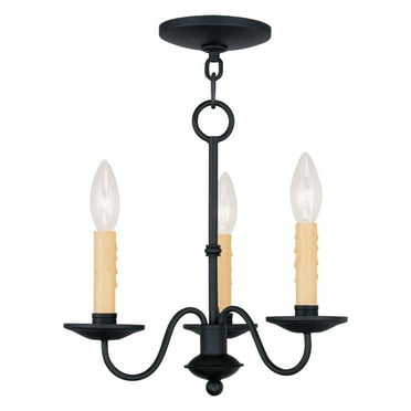 Livex Lighting Heritage Mini Chandelier in Black